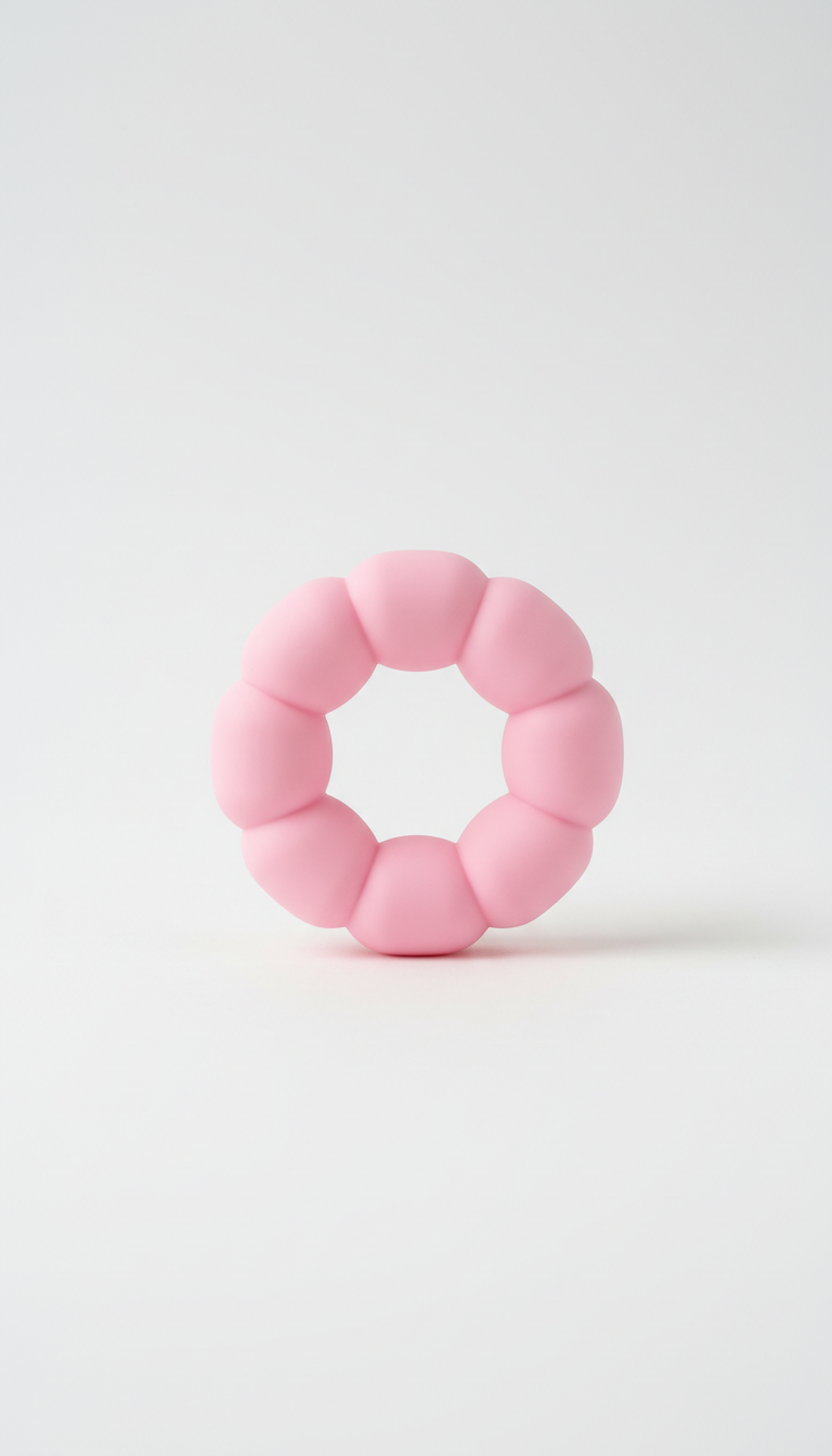Bubblegum Pink Tactile Ring Toy