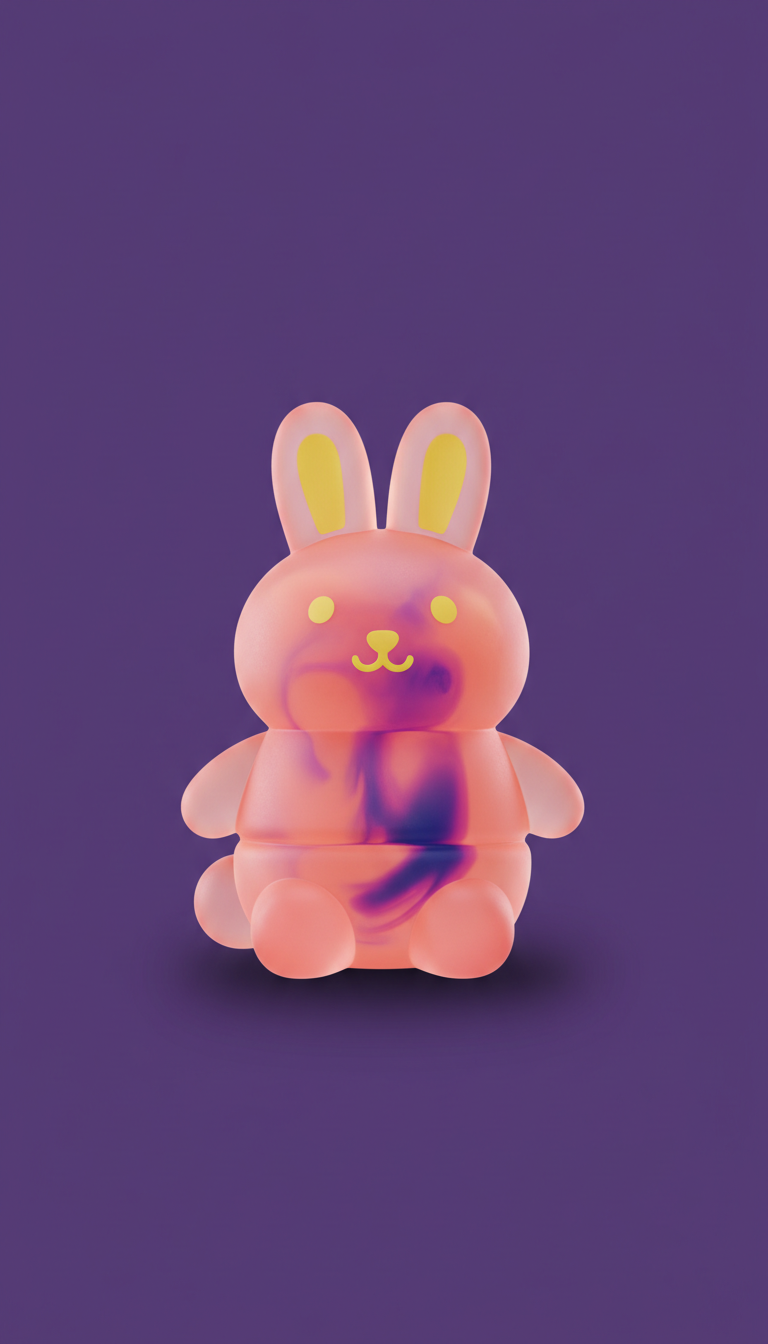 Starburst Bunny Silicone Squishy