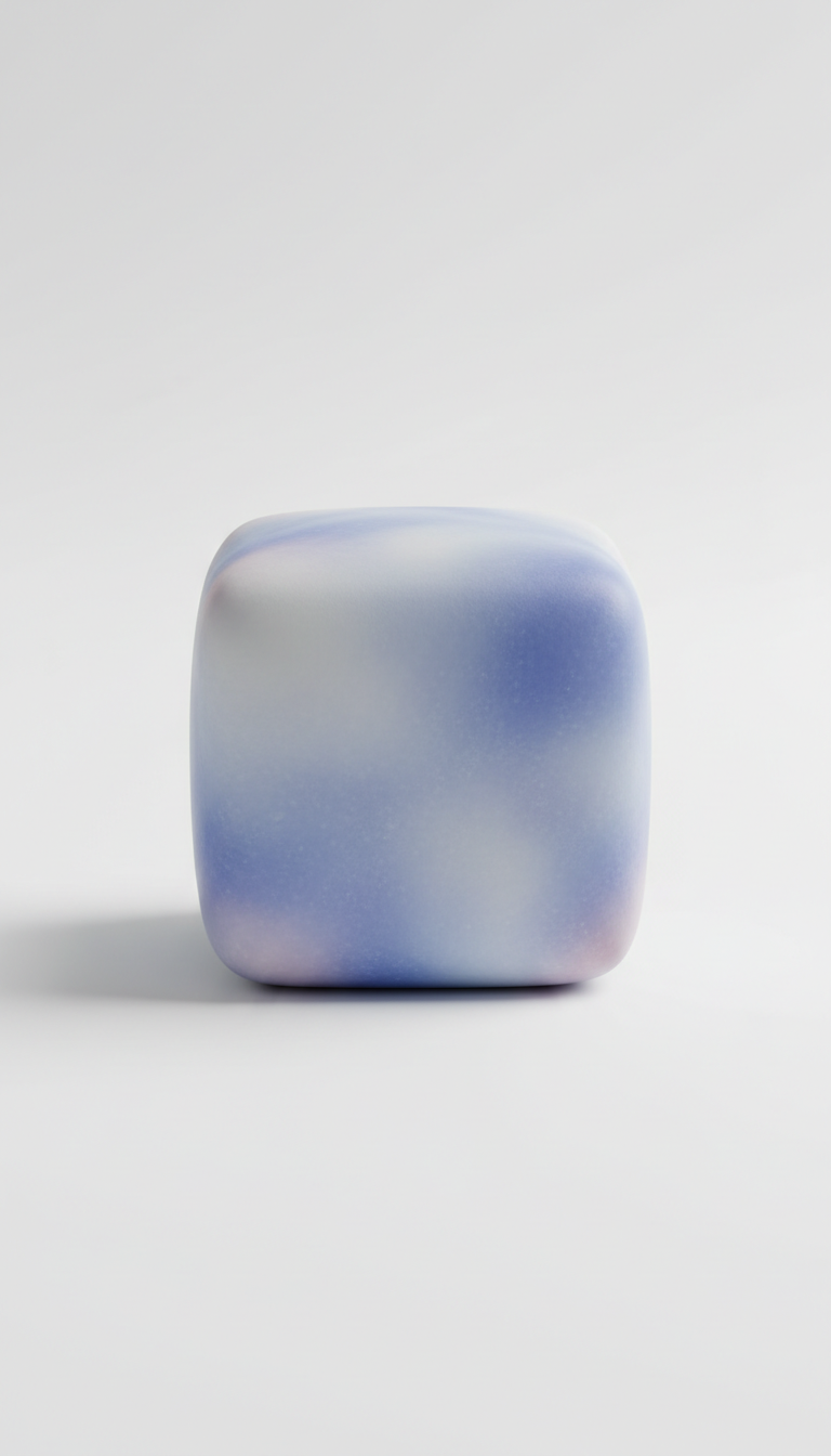 Blueberry Frost Squishy Cube