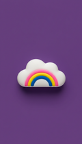 Rainbow Cloud Pinch Toy