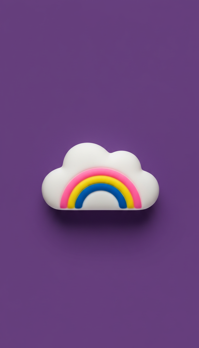 Rainbow Cloud Pinch Toy