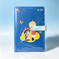 Cute Cartoon Character Blue Hardcover Notebook with Magnetic Buckle
